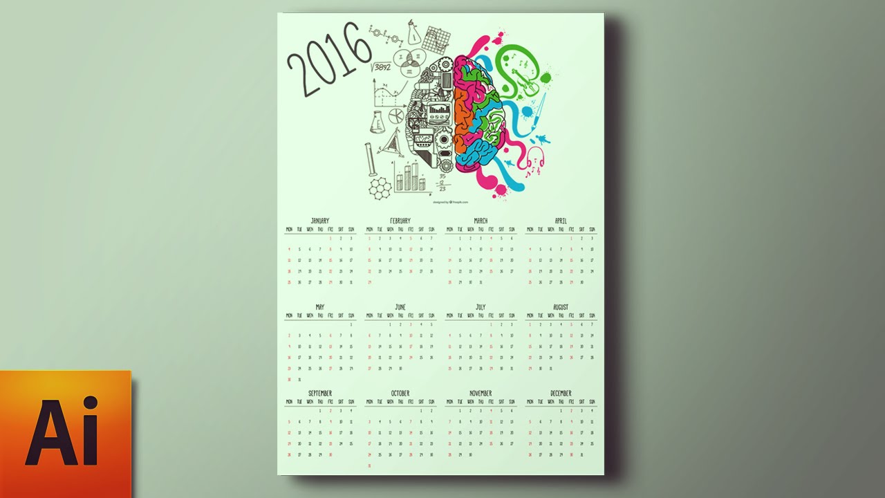 adobe illustrator calendar template